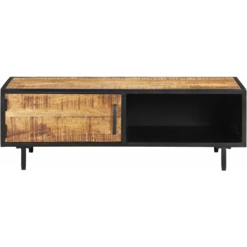 vidaXL Salontafel 105x50x35 cm ruw mangohout