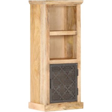 vidaXL Hoge kast met deur 45x32x110 cm massief mangohout