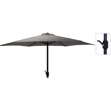 Parasol - Donker Grijs - Schaduw - Handmatig opdraaien - 270 cm