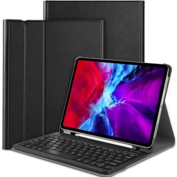 Just in Case Premium Bluetooth Keyboard QWERTY kunstleer hoes voor iPad Pro 11 (2018) - zwart