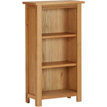 vidaXL Boekenkast 45x22,5x82 cm massief eikenhout