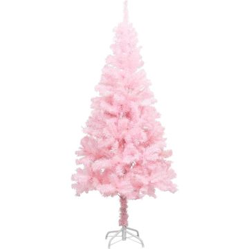 vidaXL Kunstkerstboom met standaard 150 cm PVC roze