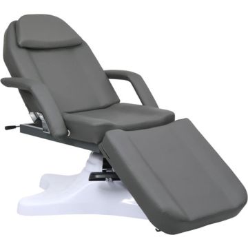 vidaXL Massagetafel 180x62x(86,5-118) cm grijs