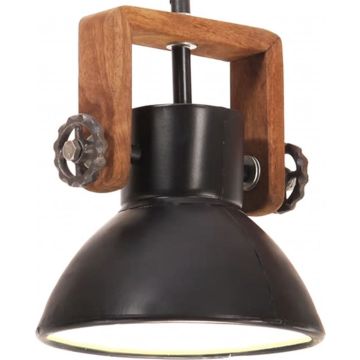 vidaXL Hanglamp industrieel rond 25 W E27 19 cm zwart