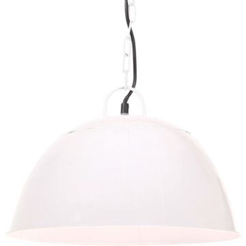 vidaXL Hanglamp industrieel vintage rond 25 W E27 41 cm wit