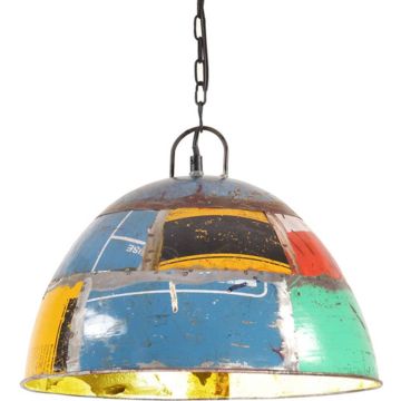 vidaXL Hanglamp industrieel vintage rond 25 W E27 41 cm meerkleurig