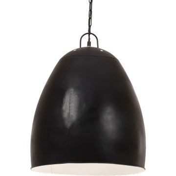 vidaXL Hanglamp industrieel rond 25 W E27 42 cm zwart