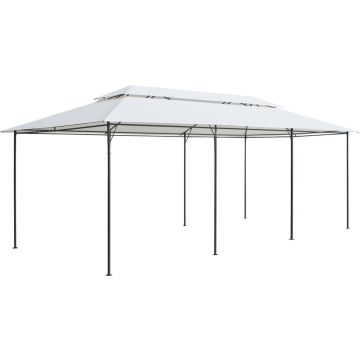 vidaXL Prieel 180g/m² 600x298x270 cm wit