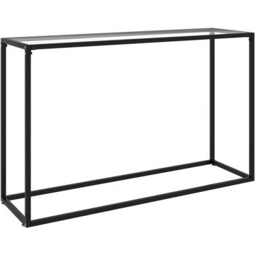 vidaXL Wandtafel 120x35x75 cm gehard glas transparant