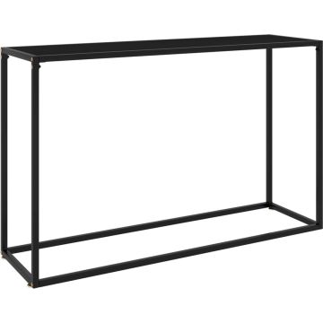 vidaXL Wandtafel 120x35x75 cm gehard glas zwart