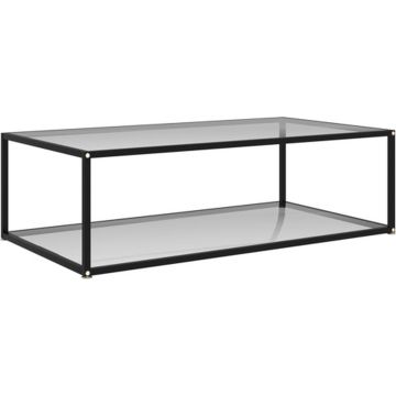 vidaXL Salontafel 120x60x35 cm gehard glas transparant