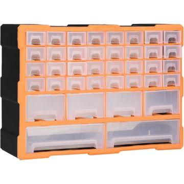 vidaXL Organiser met 40 lades 52x16x37,5 cm