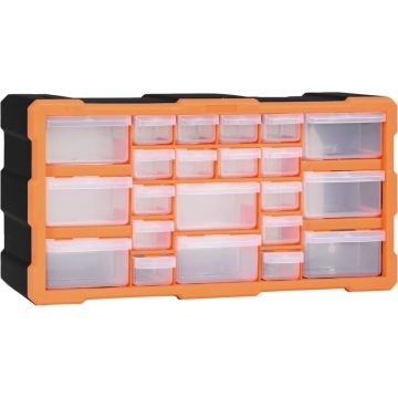 vidaXL Organiser met 22 lades 49x16x25,5 cm