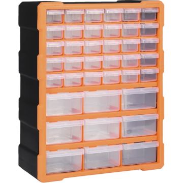 vidaXL Organiser met 39 lades 38x16x47 cm