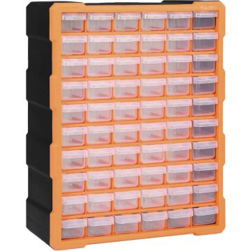 vidaXL Organiser met 60 lades 38x16x47,5 cm