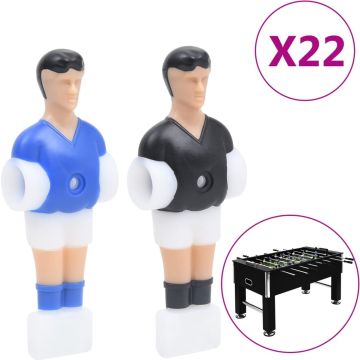 vidaXL Tafelvoetbalspelers voor 12,7 mm staaf 22 st