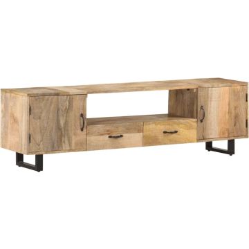 vidaXL Tv-meubel 160x30x45 cm massief mangohout