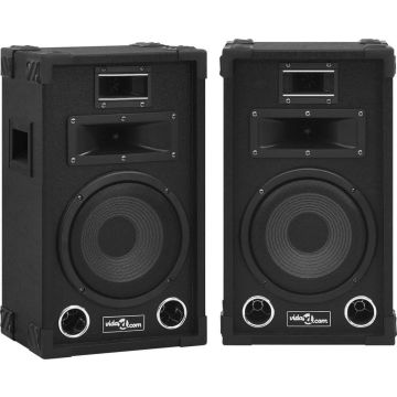 vidaXL Hifi-podiumluidsprekers 2 st passief professioneel 800 W zwart