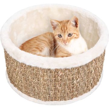 vidaXL Kattenmand rond 36 cm zeegras