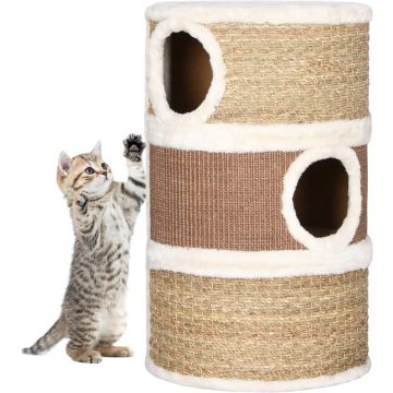 vidaXL Kattenkrabton 60 cm zeegras