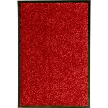 vidaXL Deurmat wasbaar 40x60 cm rood