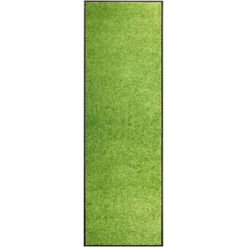 vidaXL Deurmat wasbaar 60x180 cm groen