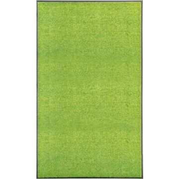 vidaXL Deurmat wasbaar 90x150 cm groen