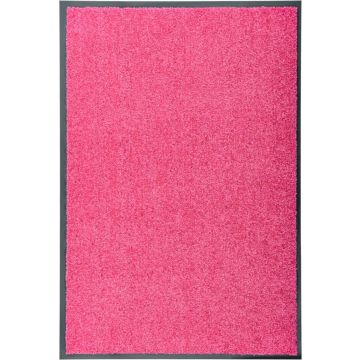 vidaXL Deurmat wasbaar 60x90 cm roze