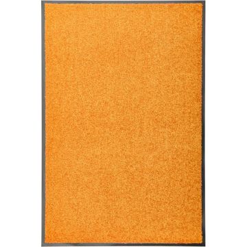 vidaXL Deurmat wasbaar 60x90 cm oranje