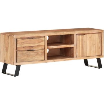 vidaXL Tv-meubel met natuurlijke randen 120x30x42cm massief acaciahout