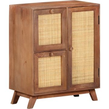 vidaXL Dressoir 60x35x75 cm massief mangohout