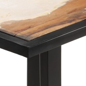 vidaXL Eettafel 140 cm massief gerecycled hout