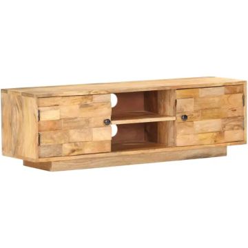 vidaXL Tv-meubel 116x30x35 cm massief mangohout