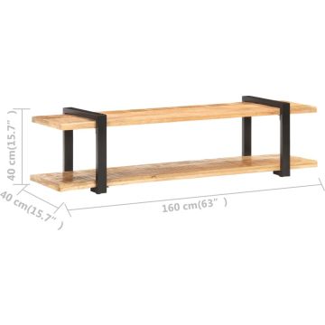 vidaXL Tv-meubel 160x40x40 cm massief ruw mangohout