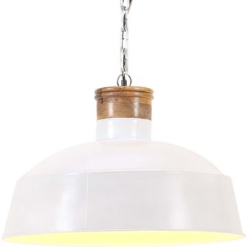 vidaXL Hanglamp industrieel E27 42 cm wit