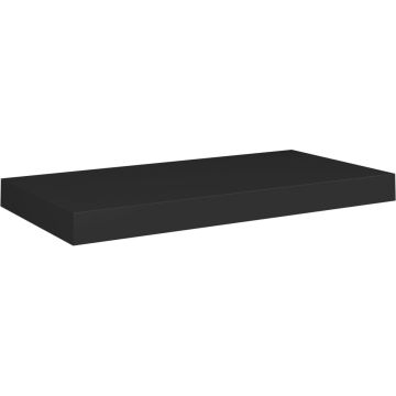 vidaXL Wandschap zwevend 50x23x3,8 cm MDF zwart