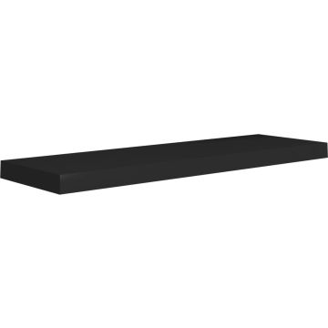 vidaXL Wandschap zwevend 80x23,5x3,8 cm MDF zwart