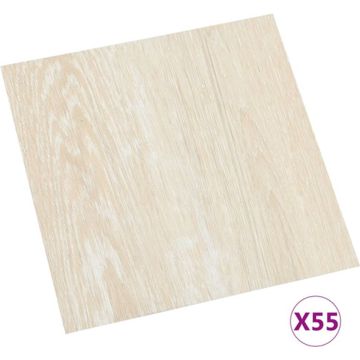 vidaXL Vloerplanken zelfklevend 55 st 5,11 m² PVC beige