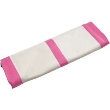 vidaXL Gymnastiekmat met pomp opblaasbaar 300x100x20 cm PVC roze