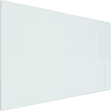 vidaXL Glasplaat openhaard rechthoekig 80x50 cm