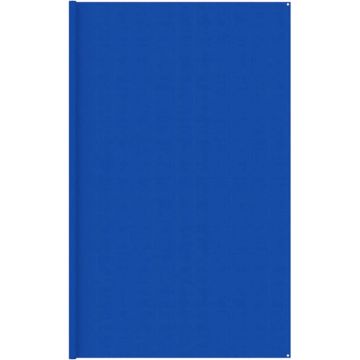 vidaXL Tenttapijt 400x400 cm HDPE blauw