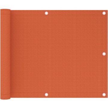 vidaXL Balkonscherm 75x300 cm HDPE oranje