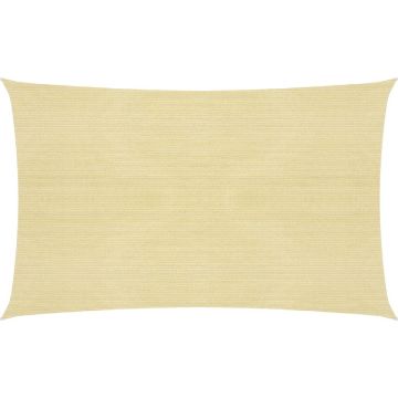 vidaXL Zonnezeil 160 g/m² 2,5x4,5 m HDPE beige