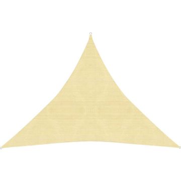 vidaXL Zonnezeil 160 g/m² 3x3x3 m HDPE beige