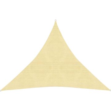 vidaXL Zonnezeil 160 g/m² 4x4x4 m HDPE beige