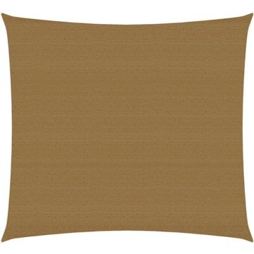 vidaXL Zonnezeil 160 g/m² 4,5x4,5 m HDPE taupe