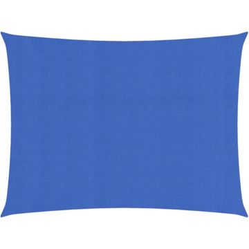 vidaXL Zonnezeil 160 g/m² 2,5x3,5 m HDPE blauw