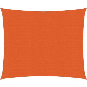 vidaXL Zonnezeil 160 g/m² 3,6x3,6 m HDPE oranje