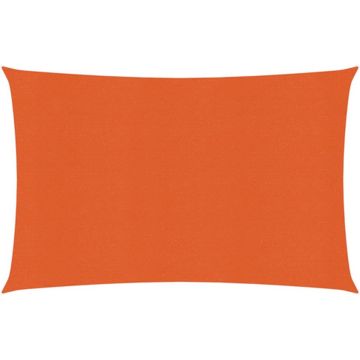 vidaXL Zonnezeil 160 g/m² 3,5x4,5 m HDPE oranje