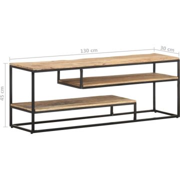 vidaXL-Tv-meubel-130x30x45-cm-ruw-mangohout